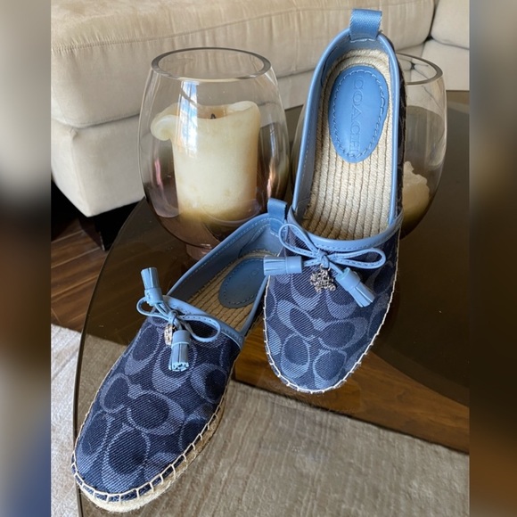 Coach Shoes - Coach denim espadrilles
